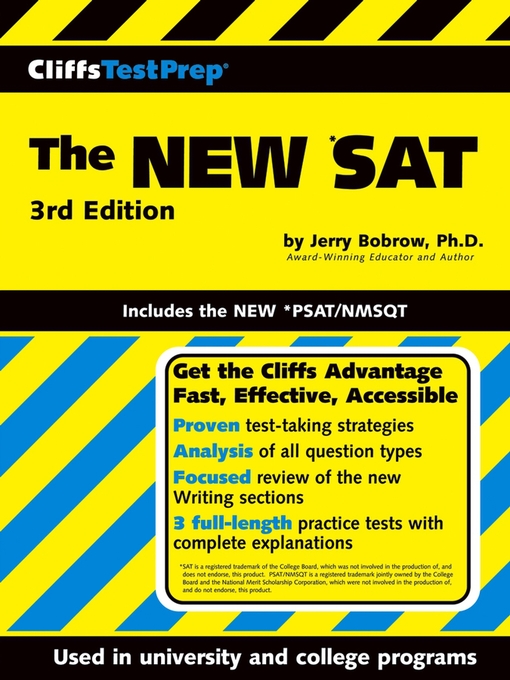 Title details for CliffsTestPrep The NEW *SAT by Jerry Bobrow, Ph.D. - Available